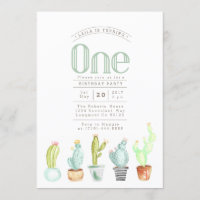 Jardin de Cactus | Aquarelle Premier Invitation