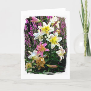 Jardin de carte de voeux de plaisirs