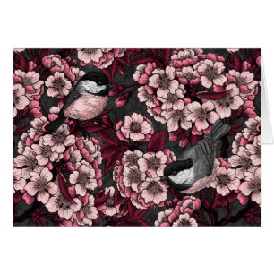 Jardin de cerisier nocturne