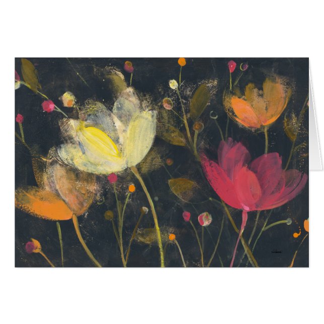 Jardin de clair de lune sur le noir (Devant horizontal)