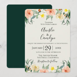 Jardin De Fleurs Einladung zur Hochzeit