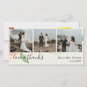 Jardin De Fleurs Photo De Mariage Merci