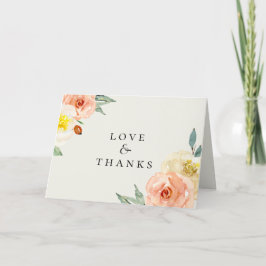 Jardin De Fleurs Wedding Foto Danke Karte