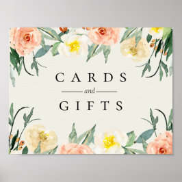 Jardin De Fleurs Wedding Sign Poster