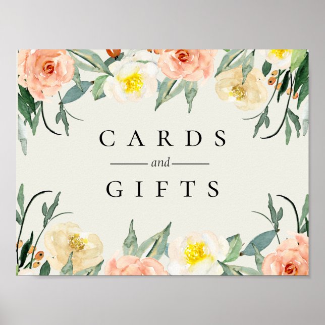 Jardin De Fleurs Wedding Sign Poster (Vorne)