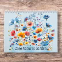Jardin de la nature 2026 Calendrier du mur