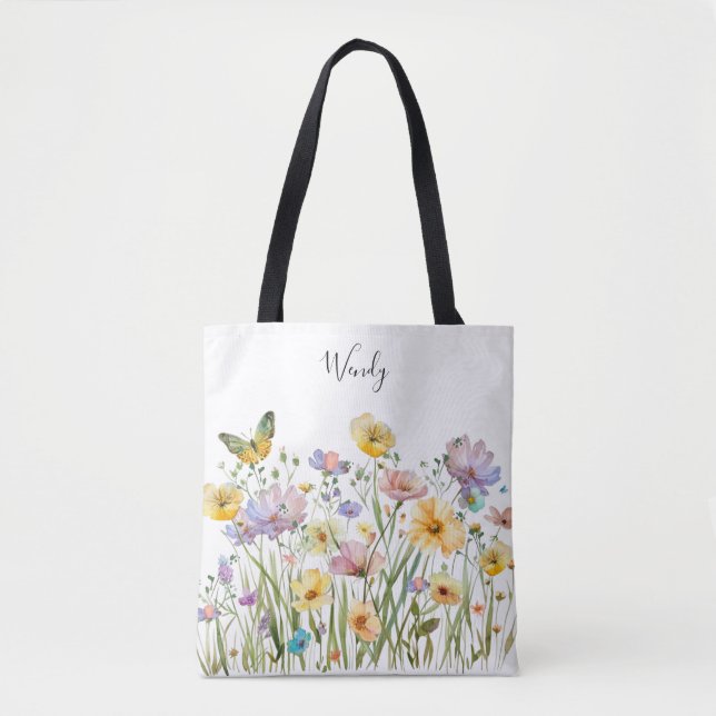 Jardin de la nature Sac fourre-tout personnalisé (Devant)