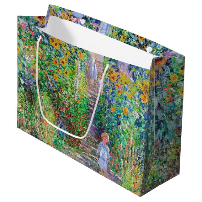 Jardin de l'artiste, Grand sac cadeau Monet (Devant Angle)