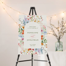 Jardin de mariage de printemps aux fleurs sauvages