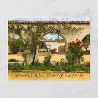 Jardin de mémoire secret Monterey Californie Carte