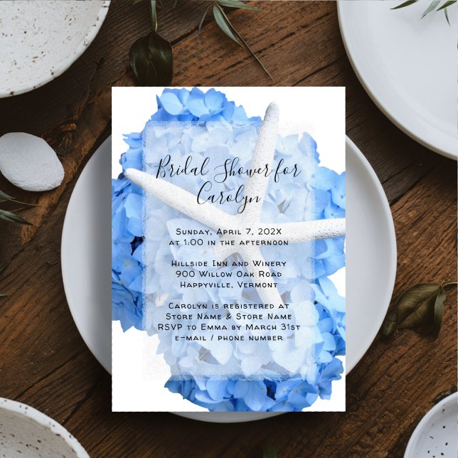 Jardin de mer Invitations de douche nuptiale (Créateur téléchargé)