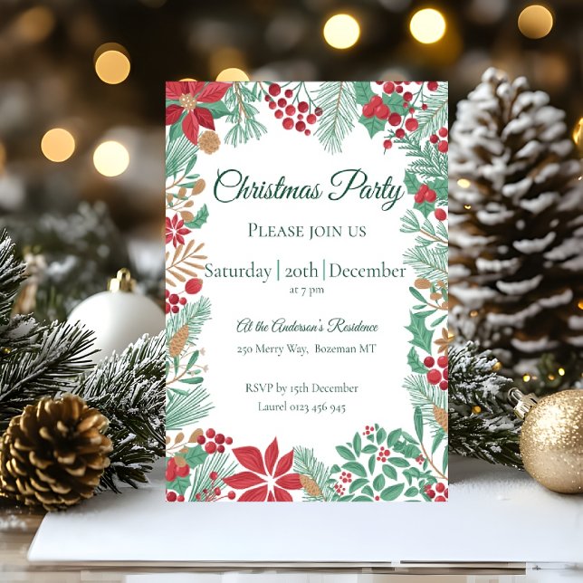 Jardin de Noël | Invitation du parti (Créateur téléchargé)