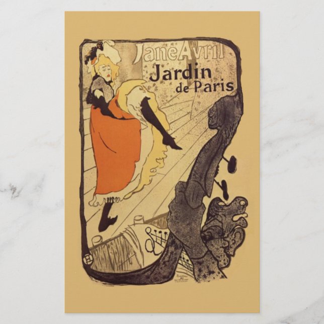 Jardin de Paris - Toulouse-Lautrec Briefpapier (Vorderseite)