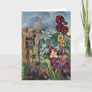 "Jardin de prière avec Rosaire" Carte de Sympathie