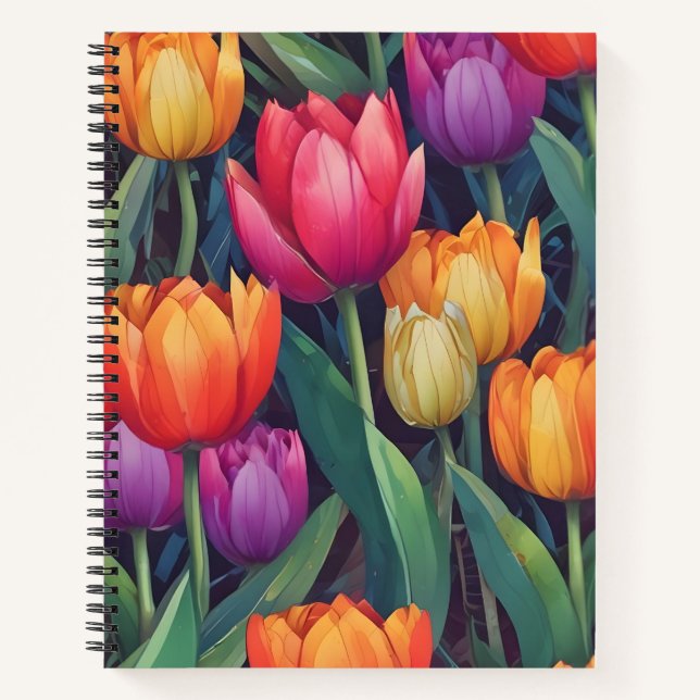 Jardín de Tulipanes Notizbuch (Vorderseite)