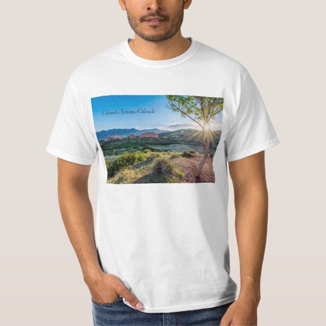 Jardin Des Dieux Arbre T-Shirt Sunburst (Devant)