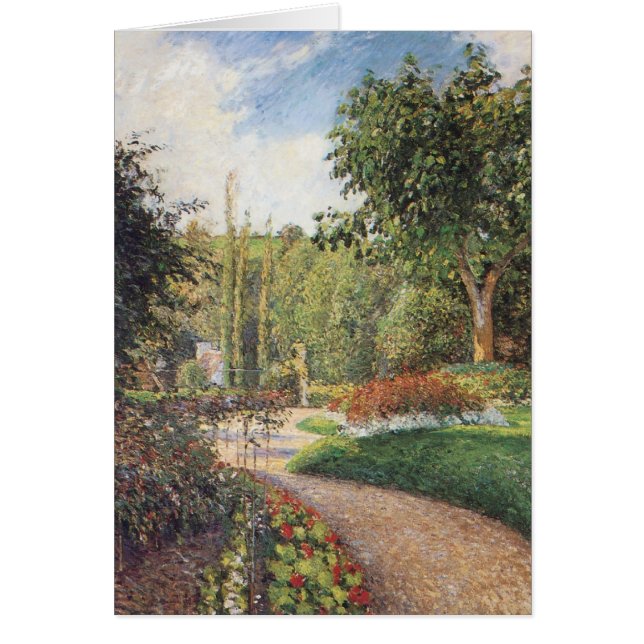 Jardin des Mathurins à Pontoise par Pissarro (Devant)