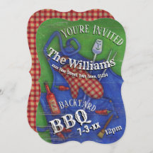 Jardin d'été BBQ Party Invitation