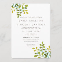 Jardin d'été Floral Mariage Suite Invitation