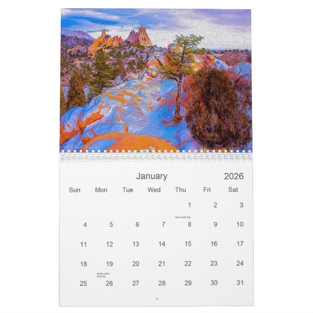 Jardin du calendrier des dieux 2013 (Jan 2026)