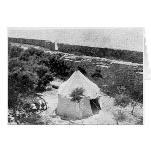 `Jardin et tente d'Abdu'l-Baha à Akka (Devant horizontal)