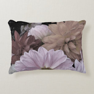 Jardin Fleur Dahlia Floral Abstrait Accent Coussin