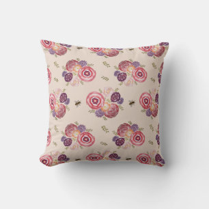 Jardin Fleur Motif Jaillissant Oreiller