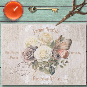 Jardin fleuriste Parisien Blumengarten Rustikale K Seidenpapier