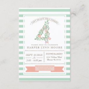 Jardin Floral Invitation de fête d'anniversaire