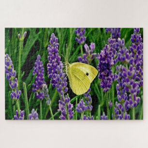 Jardin floral lavande avec papillon 1014 pc Puzzle
