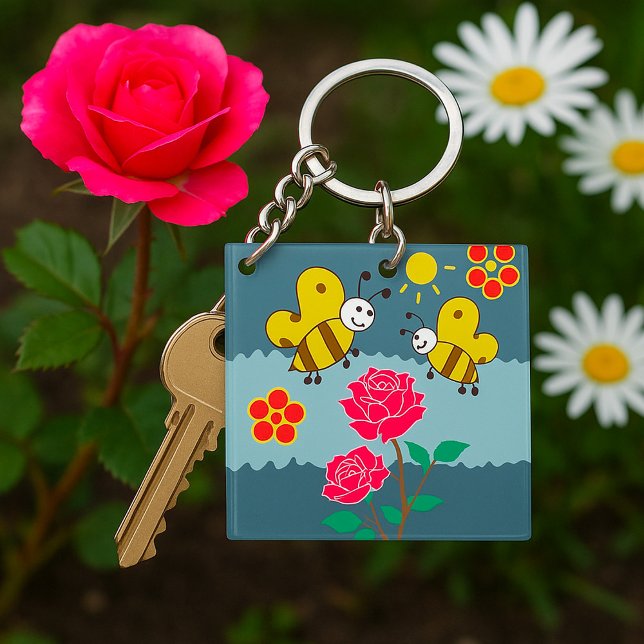 Jardin Floral Rose et abeilles (Créateur téléchargé)