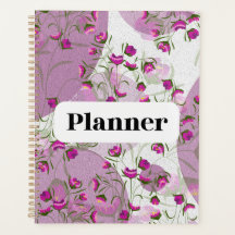 Jardin Floral Rose et Violet de Style Artistique