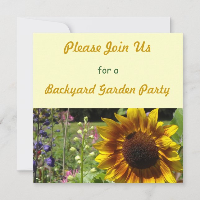 Jardin Garden Party Invitation (Devant)