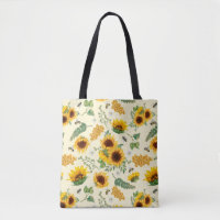 Jardin Jaune Sunflowers Sac fourre-tout d'abeilles