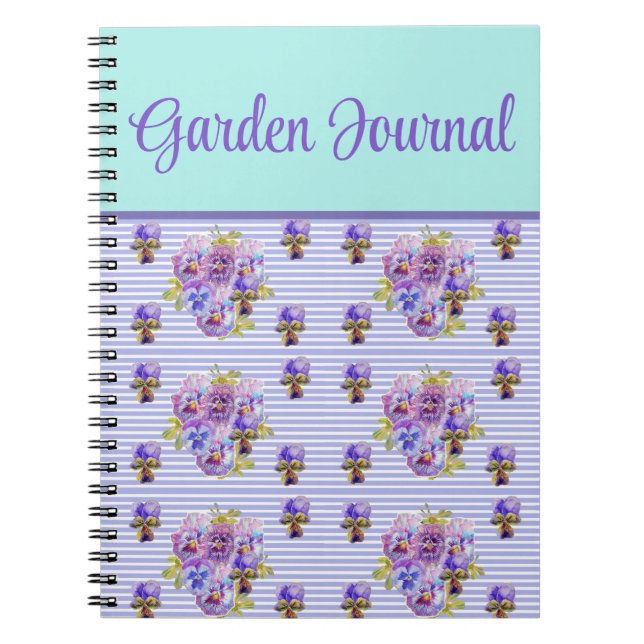 Jardin Journal Viola violet Lilac Floral Fleur (Devant)