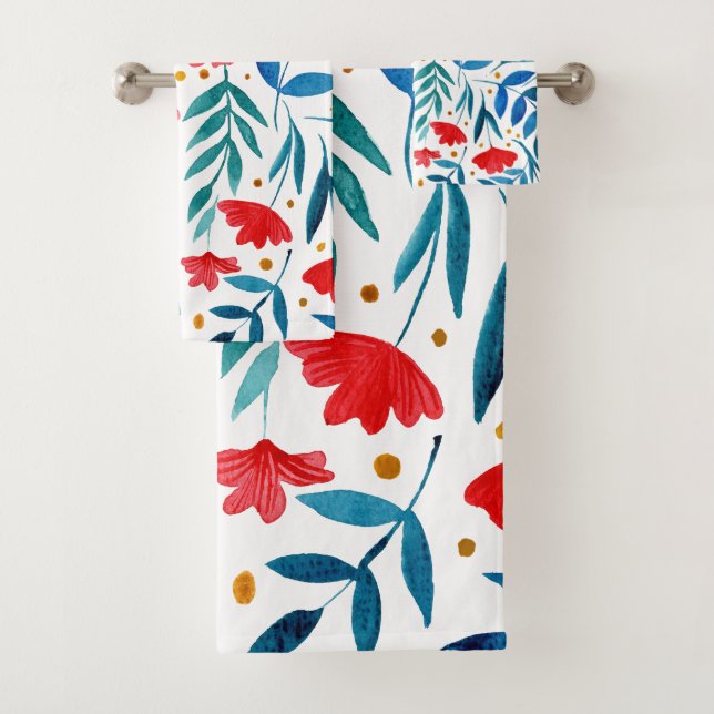 Jardin magique - rouge et turquoise (En situation)