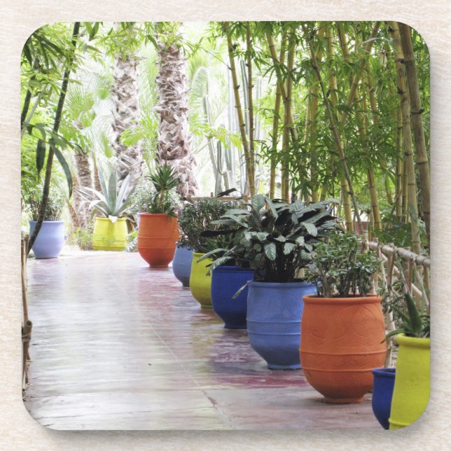 Jardin Majorelle, Majorelle Garden, jetzt öffentli Getränkeuntersetzer (Vorderseite)