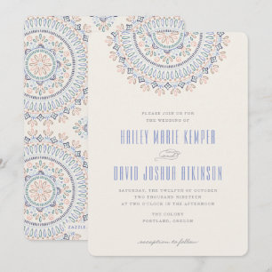 Jardin Mandala Wedding Invitation - Cornflower Einladung