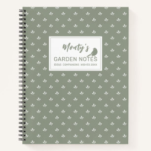 Jardin Motif de feuille moderne Carnet personnal