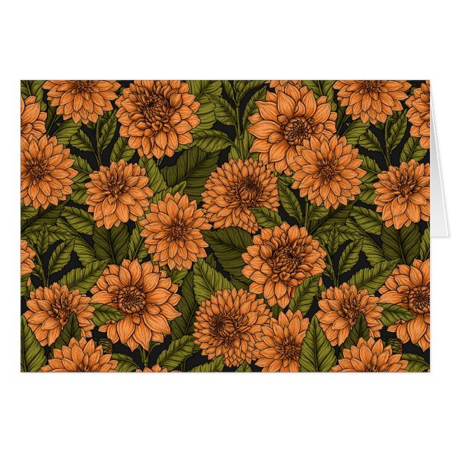 Jardin Orange Dahlia (Devant horizontal)