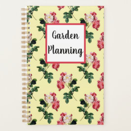 Jardin Planification Vintage Fleur Jaune Motif