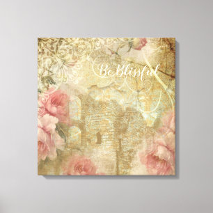 Jardin romantique - Toile Enveloppée