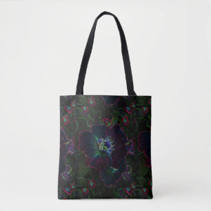 Jardin Rose électrique Neon Sac fourre-tout Abstra