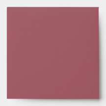 Jardin rose | Enveloppe de Carré Mariage Rose fonc