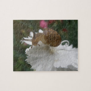 Jardin Snail et Puzzle Carnation blanche