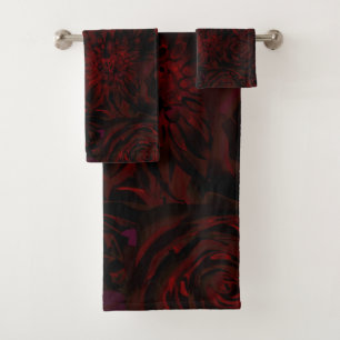 Jardin sombre fleurs rouges romantiques gothiques 