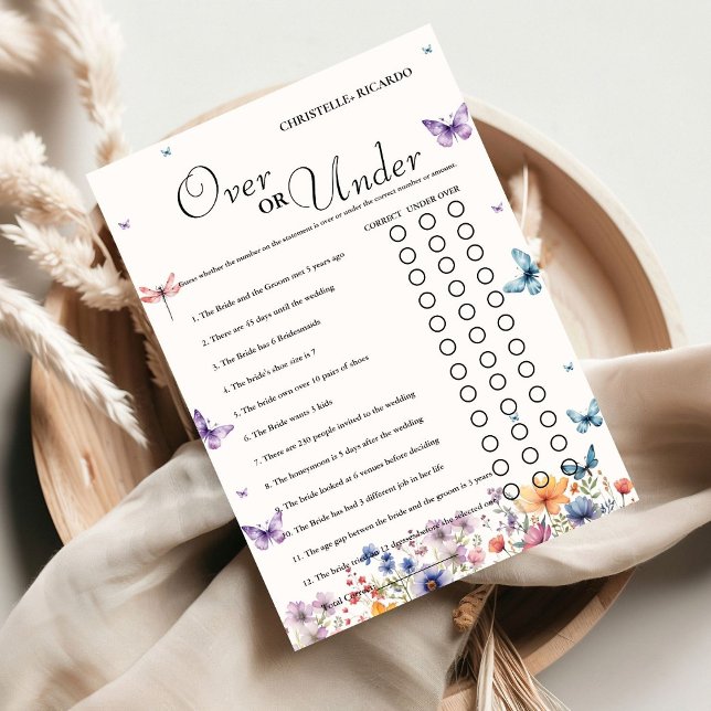 Jardin sur ou sous la douche nuptiale jeu Carte (Créateur téléchargé)