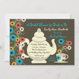 Jardin Tea Party Fête des mariées et cartes de rec