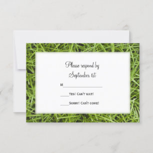 Jardin vert Grass mariage RSVP