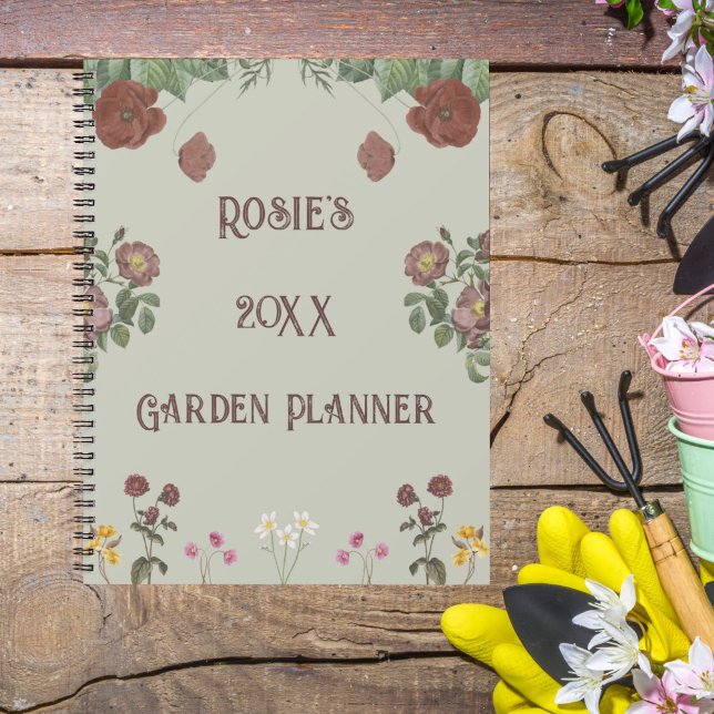 Jardin vintage Floral Vert Personnalisé (Créateur téléchargé)